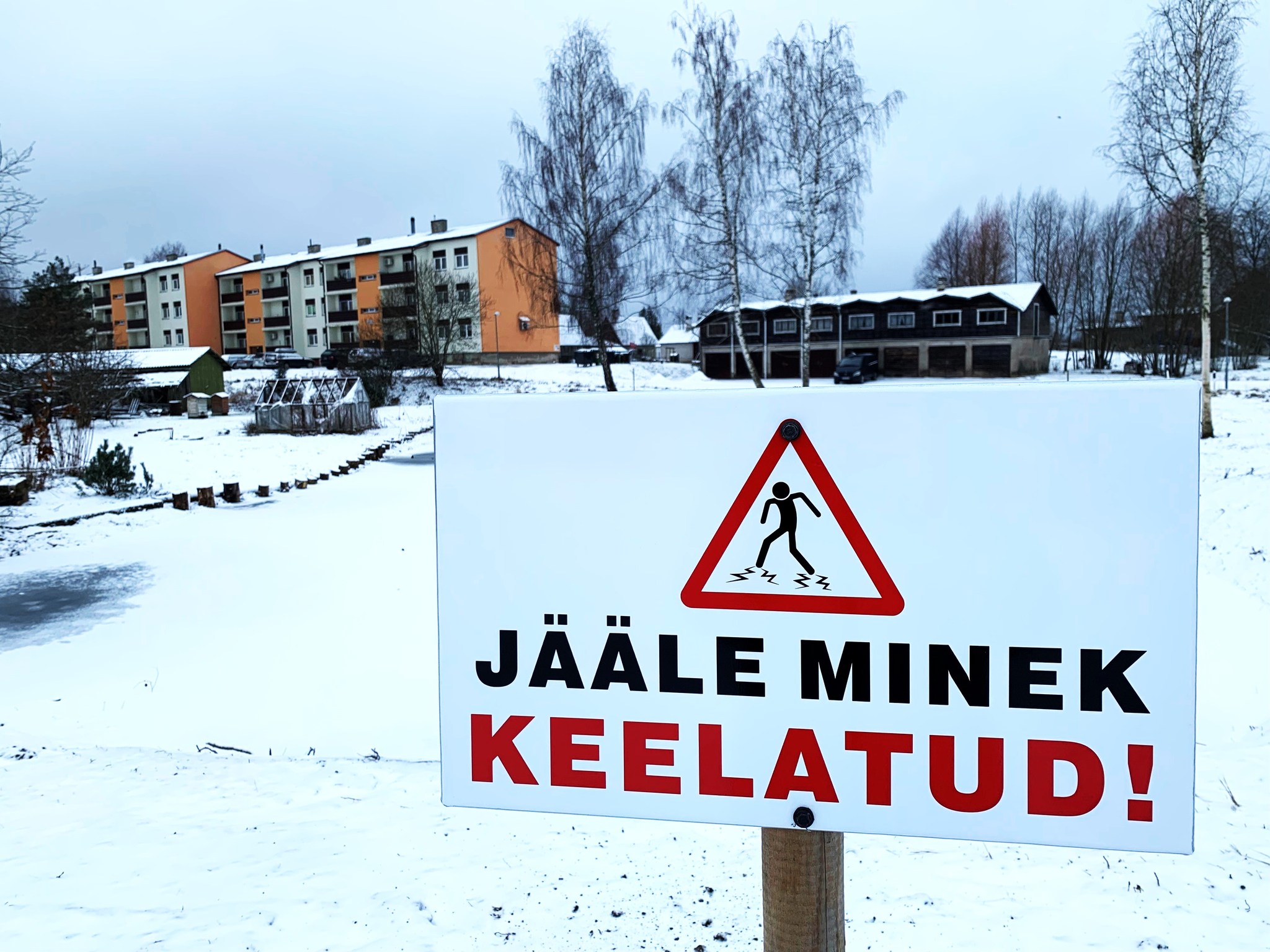 Kanepi vald kutsub lapsevanemaid üles hoiatama lapsi hapra jää ohtude eest